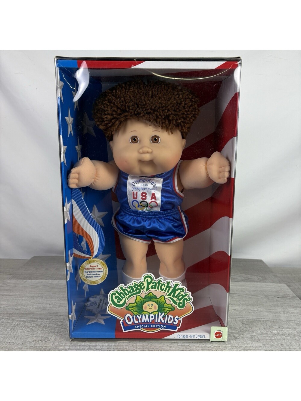 1996 Cabbage Patch Kids OlympiKids Mitchell Dugan Track Field NIB Mattel 14598